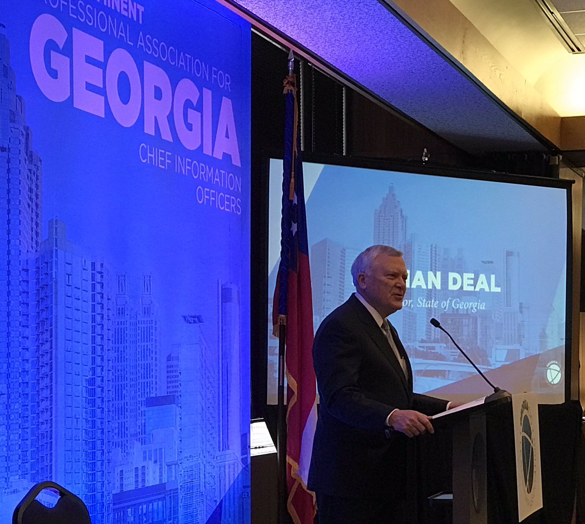 Honored for Gov Nathan Deal to keynote today's GeorgiaCIO Insider program on State Cybersecurity investments! #GeorgiaCIO