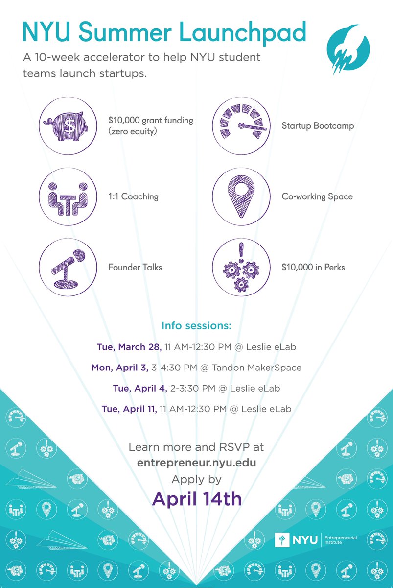 'It’s not about ideas. It’s about making ideas happen.' Join the NYU Summer Launchpad &amp; launch your #startup! bit.ly/nyuaccelerator #NYU