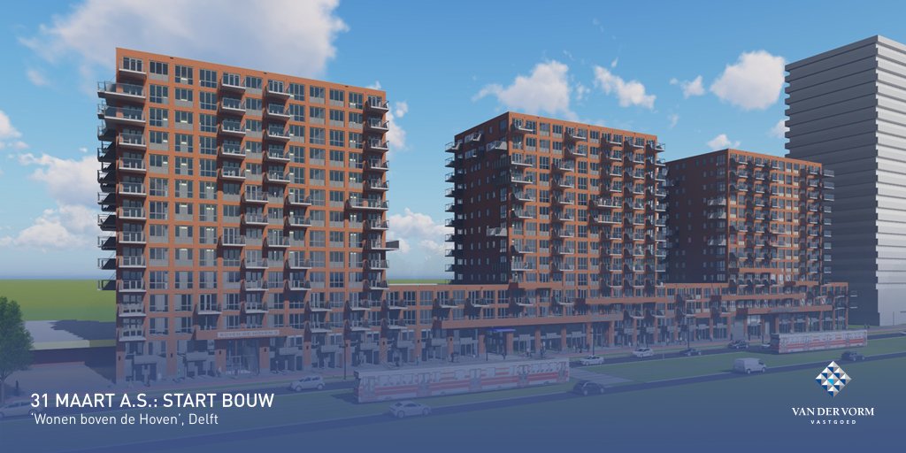 vormvastgoed's tweet photo. Volgende week start bouw van ca. 103 huurappartementen in #Toren3 van nieuwbouwproject @WonenBovenDeHoven in #Delft https://t.co/hf1c6UpkXW https://t.co/gemU5P4Hob