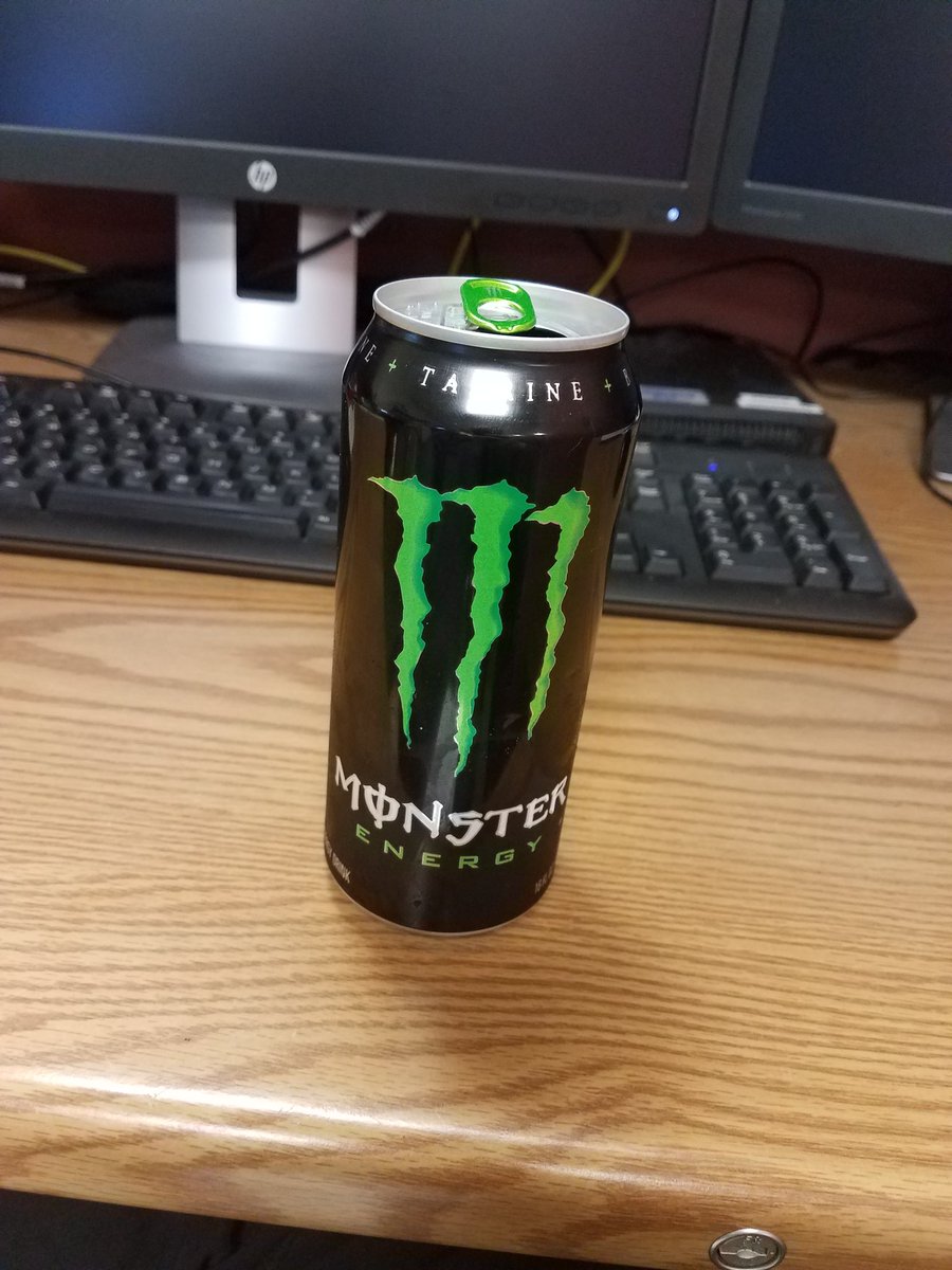SGTKnick's tweet photo. So this is how my morning is getting started at work @MonsterGaming #forgetcoffee https://t.co/0jwyaD1Idp