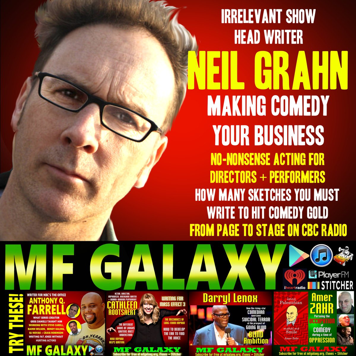 MinisterFaust's tweet photo. #IrrelevantShow head writer #NeilGrahn on getting ahead in #ComedyWriting Sbscrb: https://t.co/oljTSsXffb https://t.co/cgGXDAH6l2 https://t.co/CCe7wC2AaU