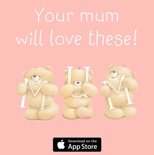 FFofficialbear's tweet photo. NEW! Forever Friends Mother's Day iMessage sticker packs are now available. Download yours today! x #FFStickers https://t.co/UD6RwyHj29 https://t.co/soYOXjlohS