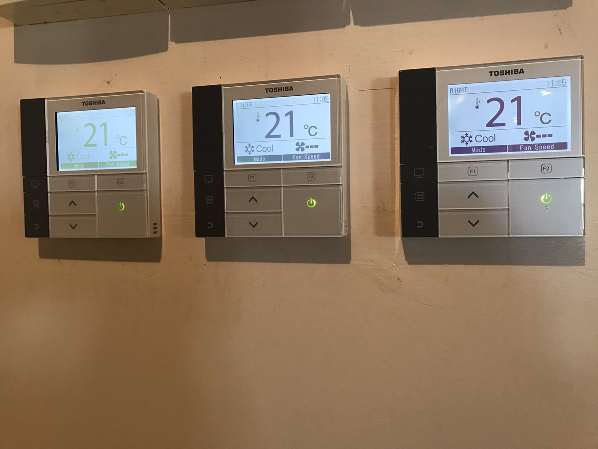 3 x Toshiba twin-split systems installed @KinmelManor Hotel, Abergele