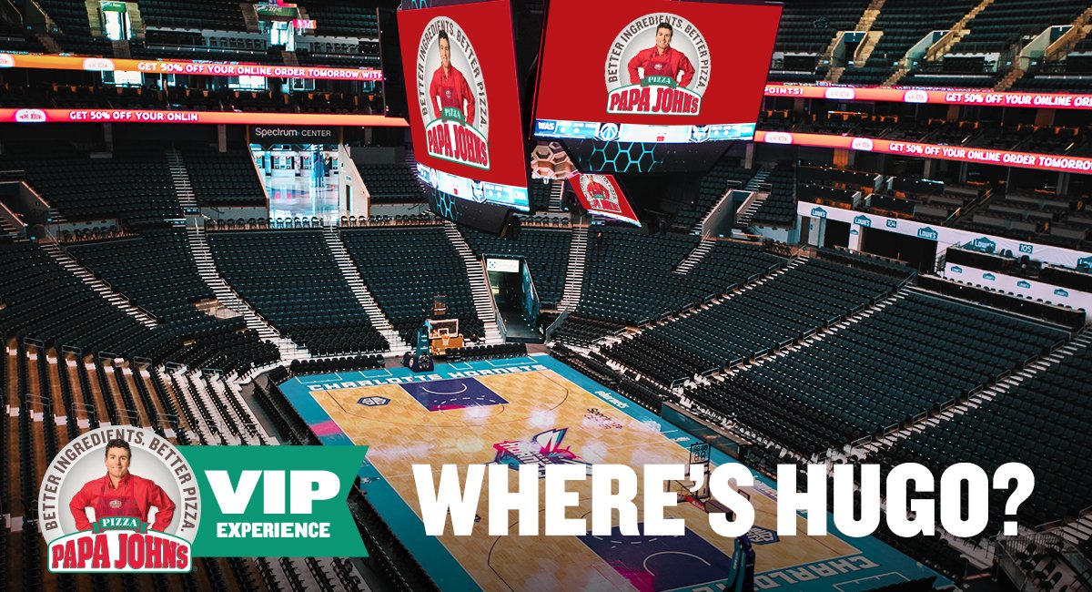 Papa John's NC on Twitter: "Tell us where Hugo is hiding ...