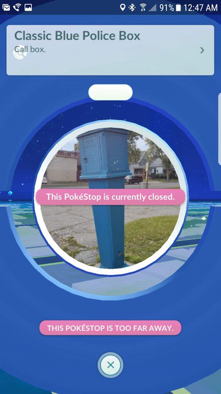 TheSilphRoad's tweet photo. "Closed" PokeStops now appear nightly in Milwaukee amid recently passed local legislation restricting 'virtual space' outside of park hours. https://t.co/vjJHeub4p2