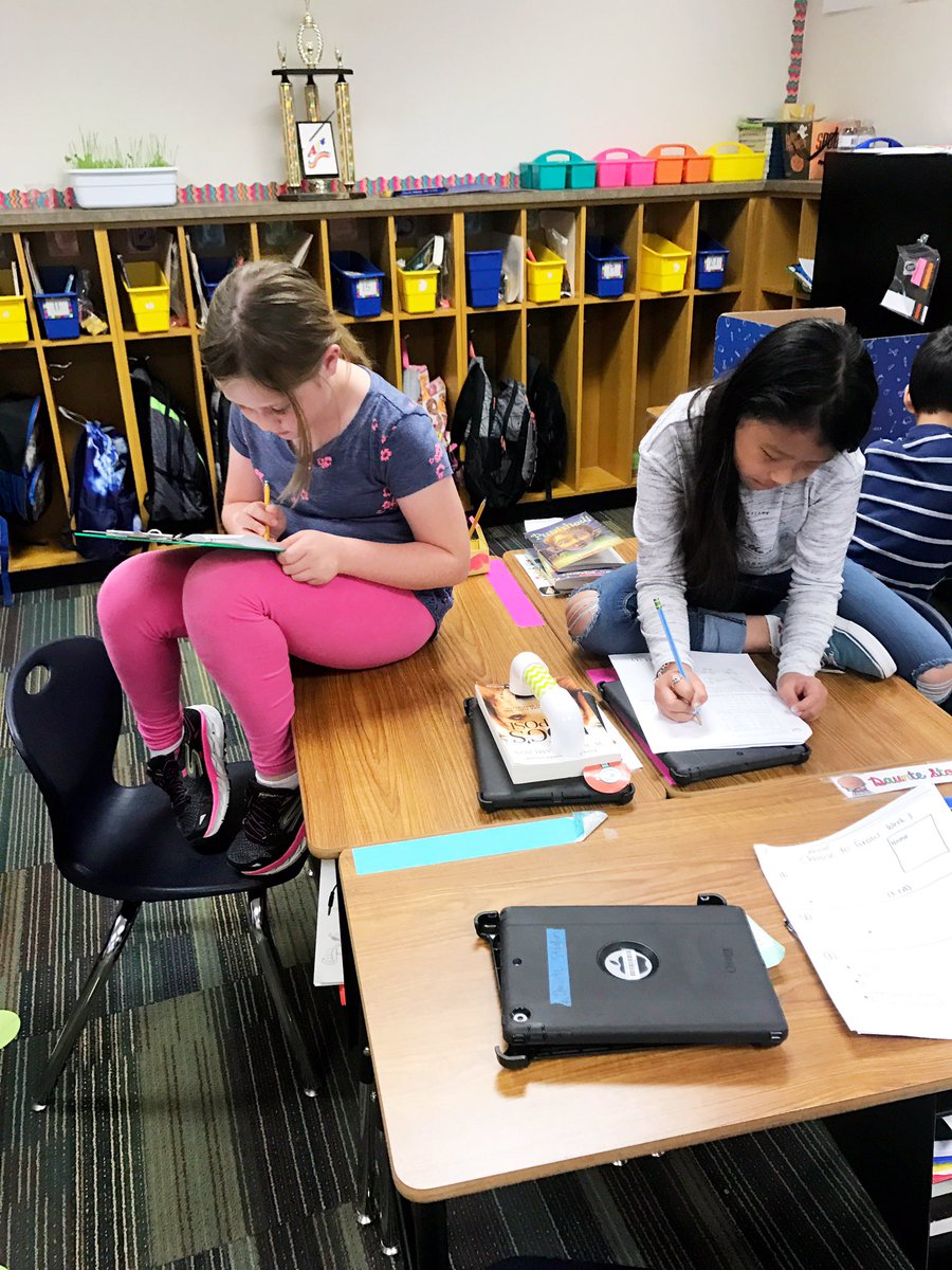 CCEcalderon's tweet photo. Kids sit how they feel will help them be successful during a test! https://t.co/E9uBJqFhKz