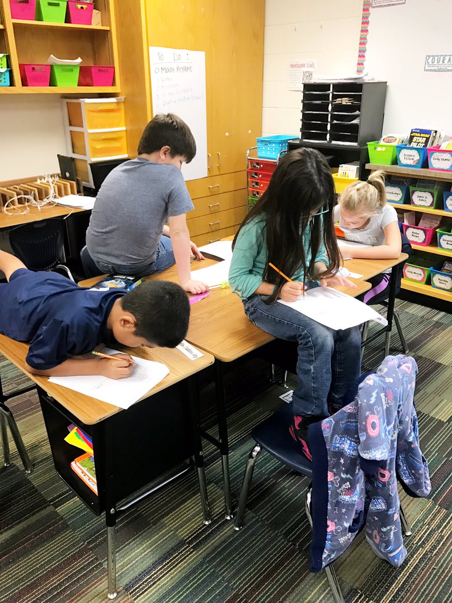 CCEcalderon's tweet photo. Kids sit how they feel will help them be successful during a test! https://t.co/E9uBJqFhKz