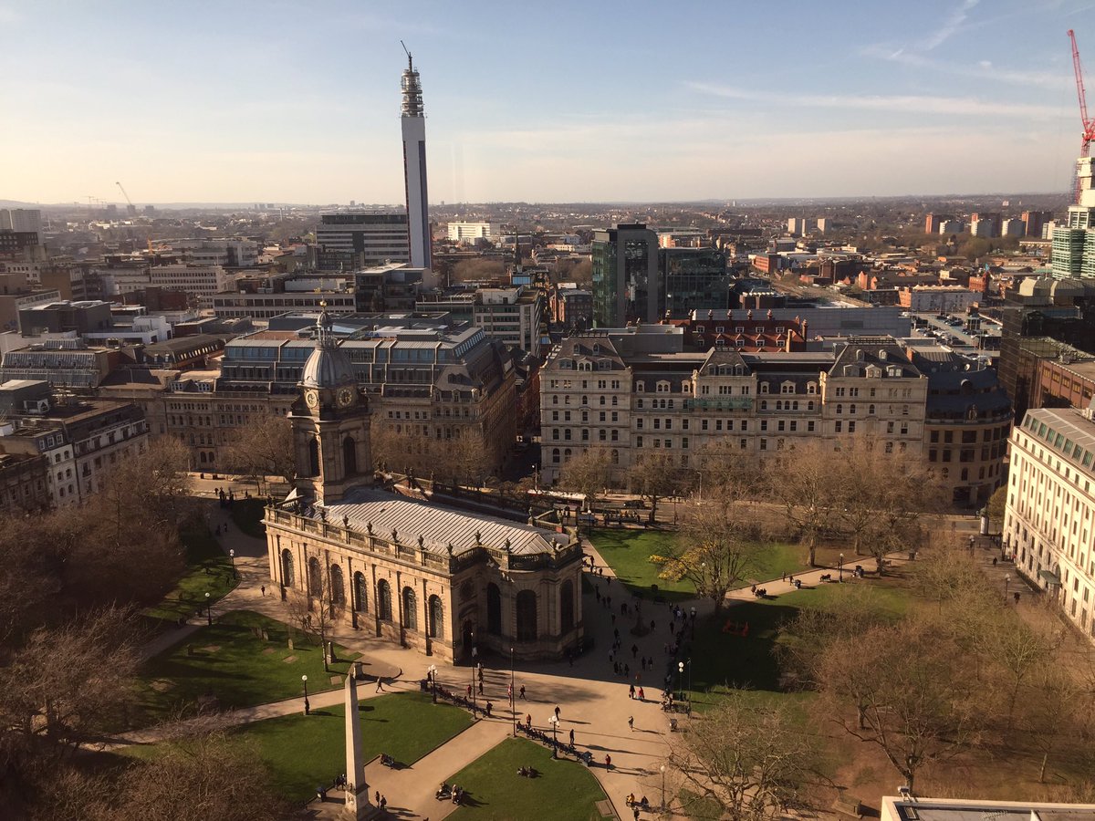 Stunning view from Bank House Birmingham today #Birmingham <a href="/TFTConsultants/">TFT</a>