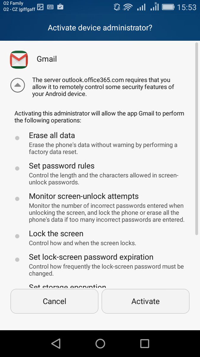 #MDM just doesn't work on unmanaged devices. Look at this screenshot  <a href="/Microsoft/">Microsoft</a> #oulook #mobile #security nightmare w/ <a href="/TeskaLabs/">TeskaLabs</a>