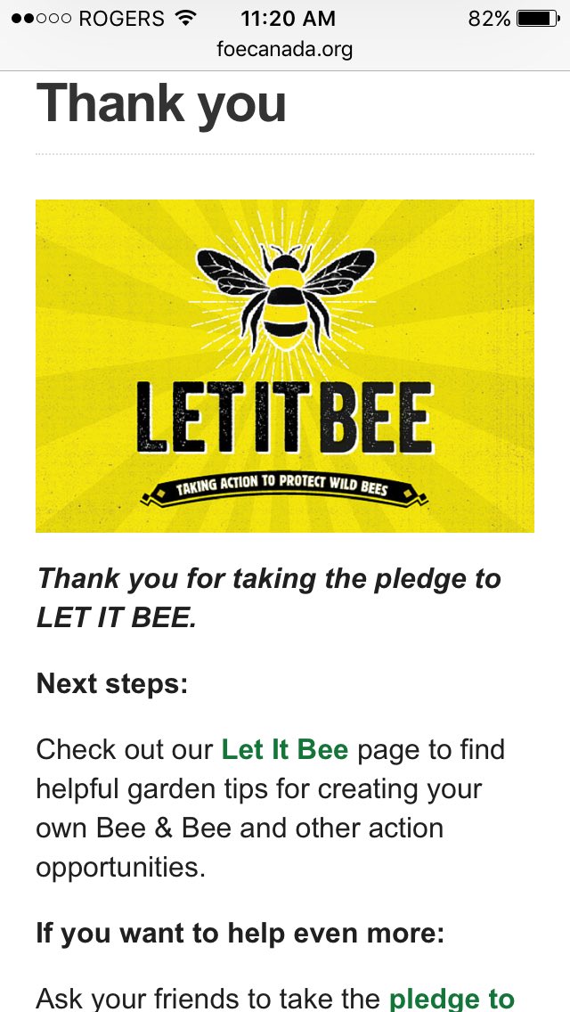 JillJade1's tweet photo. Do you want to learn how to makes bees safer in Canada? Sign the pledge now! https://t.co/r8oiH7rxk4 #letitbee #bringbackthebees https://t.co/1Afovb6d4d