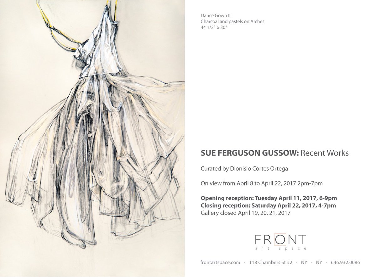 frontartspace's tweet image. SUE FERGUSON GUSSOW: Recent Work - New exhibition @frontartspace. Drawing Professor @cooperunion. April 8-22, 2017. goo.gl/ALggqU