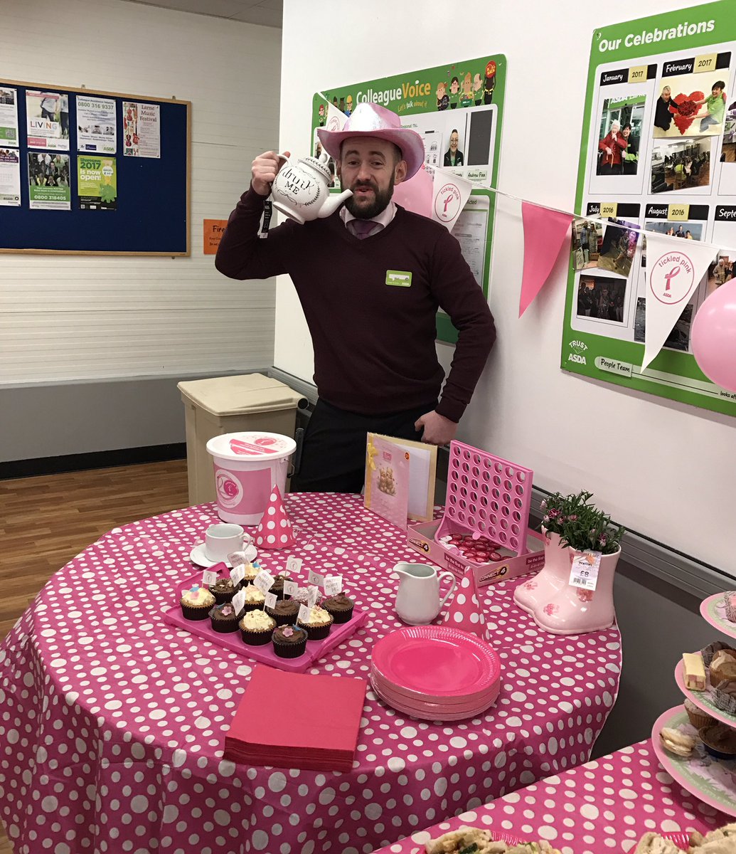 Asda Larne Community On Twitter Colleague Mother S Day Pink Tea
