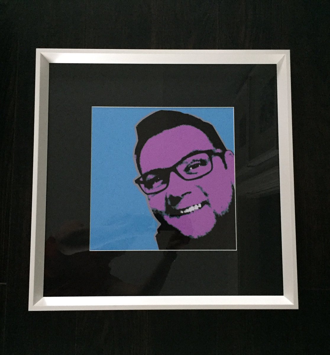 Dedubart's tweet photo. Cool engagement present for a a cool couple! Want one? #popart #unique #interiors #oneofakind https://t.co/nRIB66PpOJ