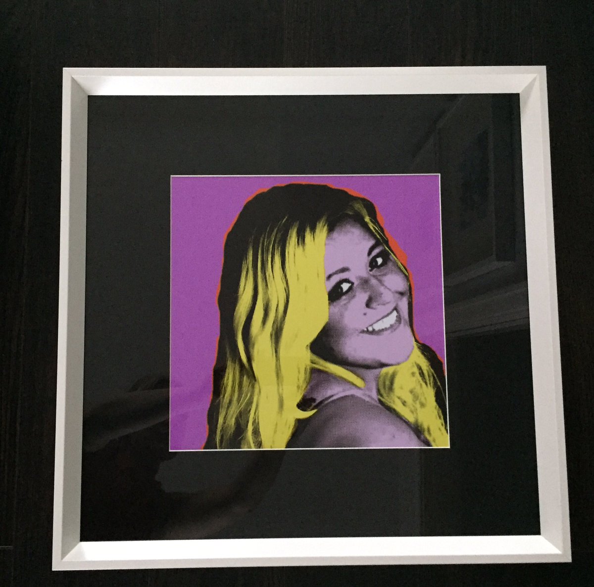 Dedubart's tweet photo. Cool engagement present for a a cool couple! Want one? #popart #unique #interiors #oneofakind https://t.co/nRIB66PpOJ