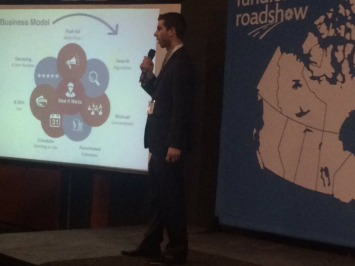 TheCollabSpace's tweet photo. Currently pitching at #FundicaRoadshow: @Blue_Caller! 👊 #FundicaOttawa https://t.co/tz4Vk0hcUZ