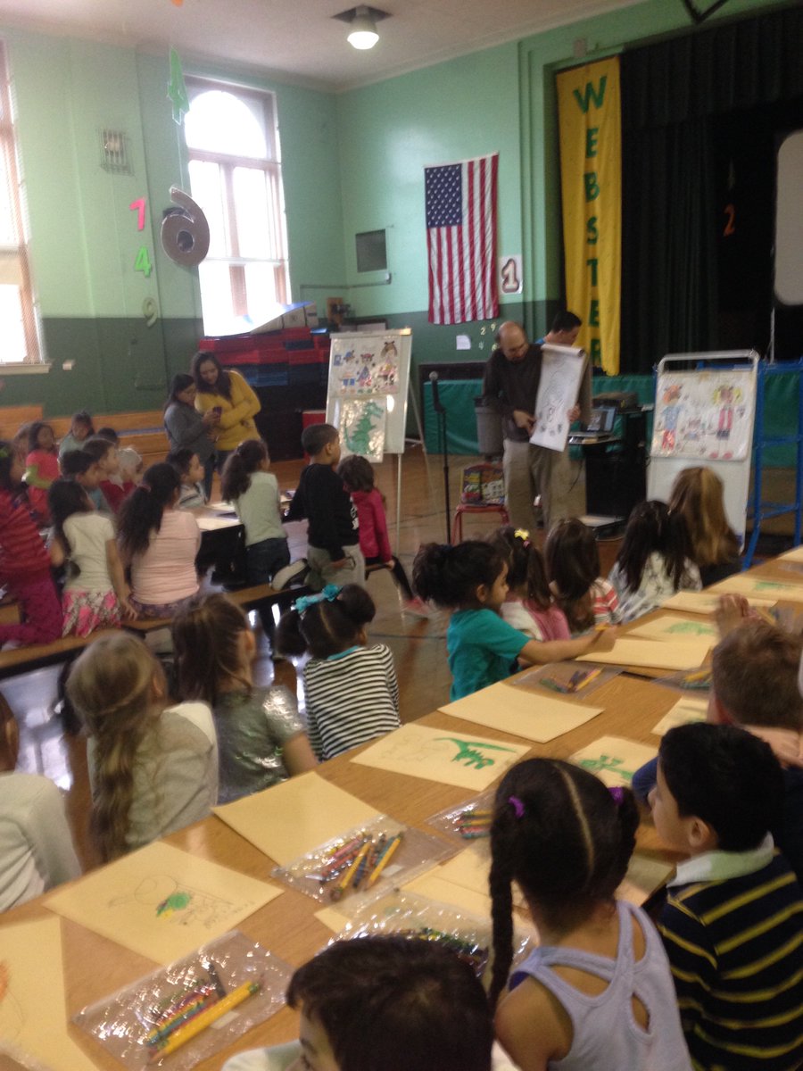MrsJFeldmann's tweet photo. Pre-k and kindergarten enjoying author Angelo DeCesare's visit. @McginleyIsabel @AnnaRudowsky @ZywickiR #weeread #weeillustrate https://t.co/JppjP7bIKz