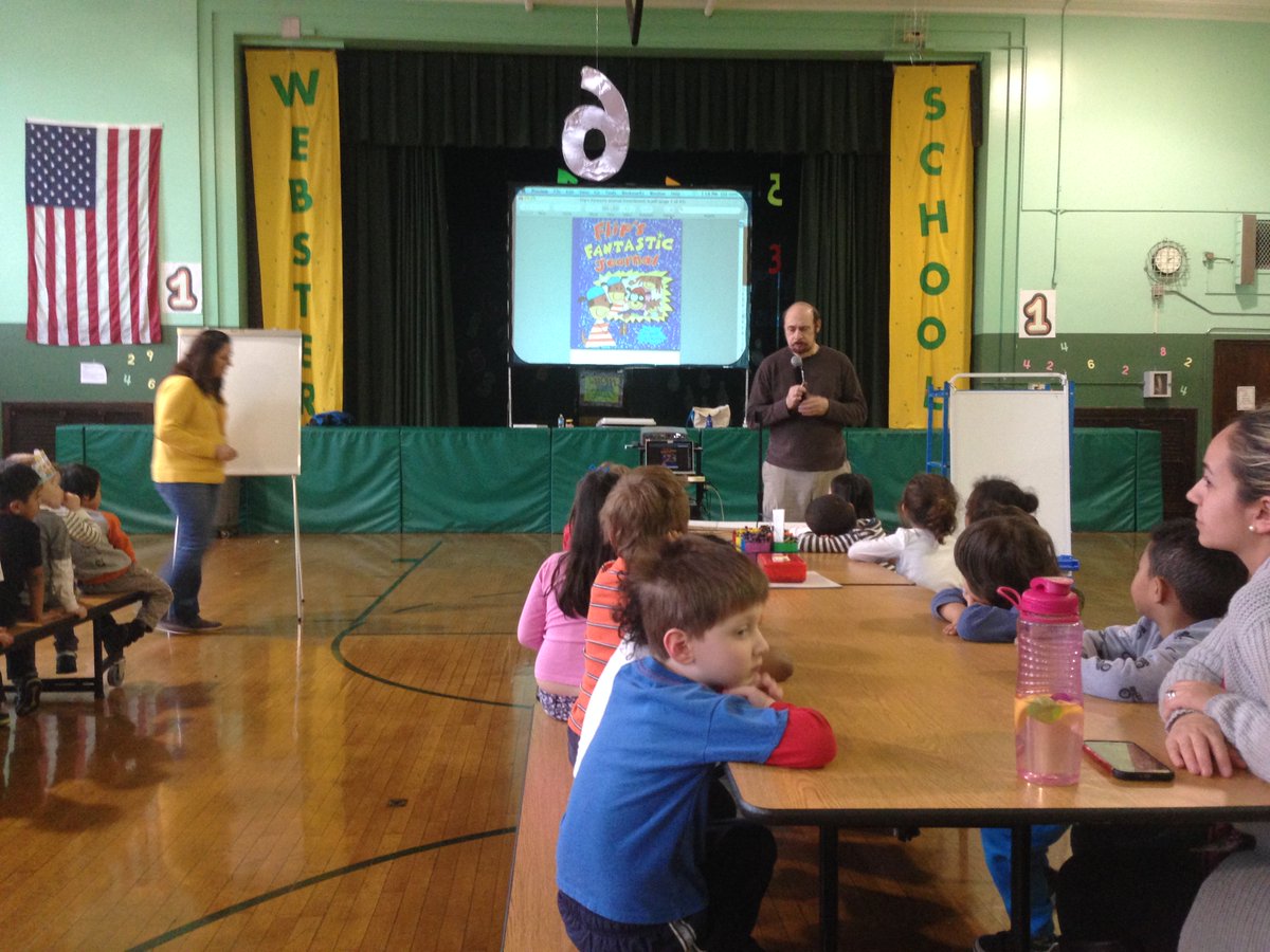 MrsJFeldmann's tweet photo. Pre-k and kindergarten enjoying author Angelo DeCesare's visit. @McginleyIsabel @AnnaRudowsky @ZywickiR #weeread #weeillustrate https://t.co/JppjP7bIKz