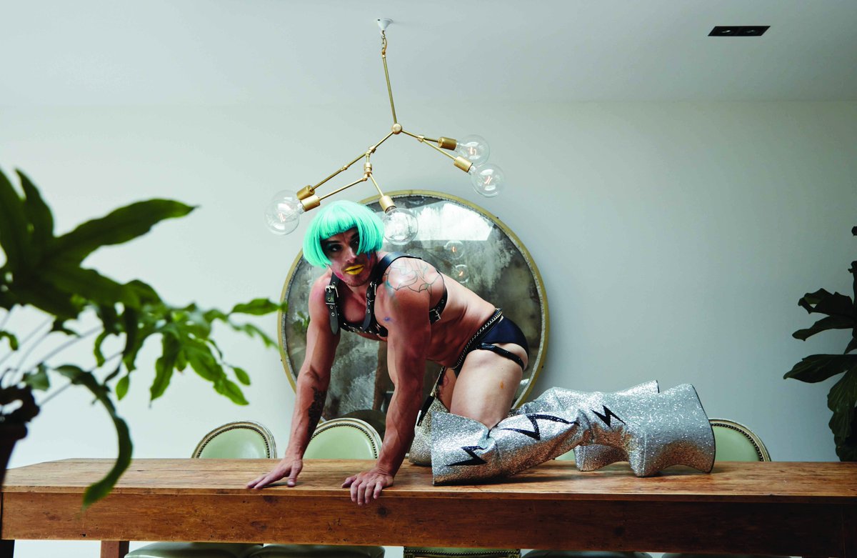 Welcome to the world of Fred Sausage 🌭 shot by <a href="/leoniblue/">Leoni - Blue</a> with <a href="/dionneleamua/">Dionne Taylor</a> for Noctis #GenderIssue bit.ly/BuyNoctis 🌈#LoveWins