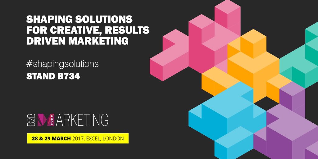fourleafagency's tweet photo. Start #shapingsolutions for your next results based marketing campaign at Stand B734 @B2BMarketingUK on Tue 28 &amp; Wed 29 March. #B2BUK https://t.co/j5zcUSpumK
