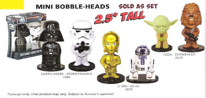 Buy Star Wars Computer Sitter Bobbleheads Set of 3 - Yoda Darth