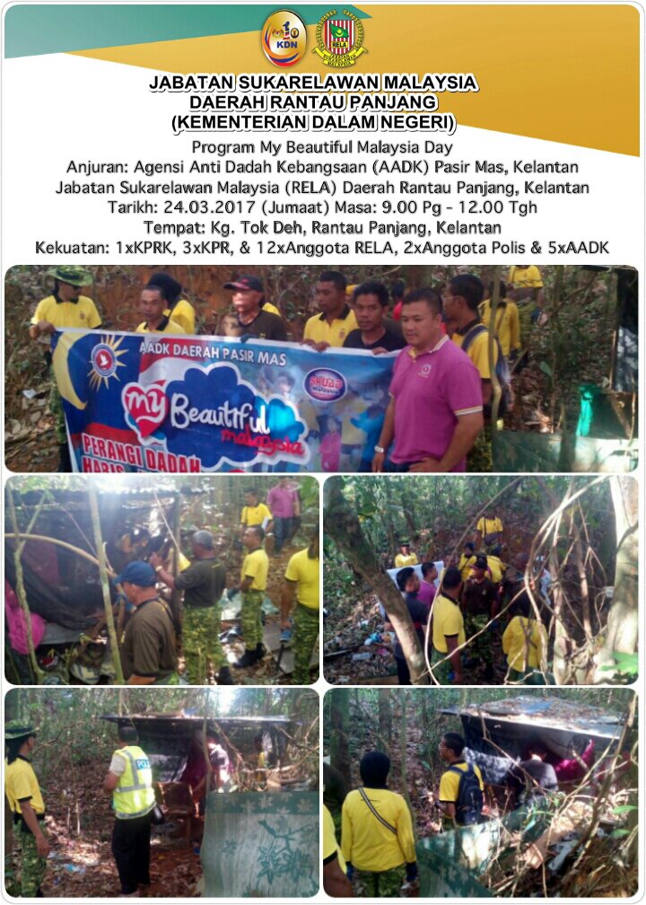 Program My Beautiful Malaysia di sekitar Kg. Tok Deh pada 24 Mac 2017 <a href="/KPrelamalaysia/">KP RELA</a> <a href="/PRDnajib_GM/">PRDnajib_IPRN_KEL</a> <a href="/PRNKELANTAN/">MD RAWI BIN  MOHAMAD</a> <a href="/relamalaysia/">relamalaysia</a> <a href="/AADKPasirMas/">AADK Pasir Mas</a>