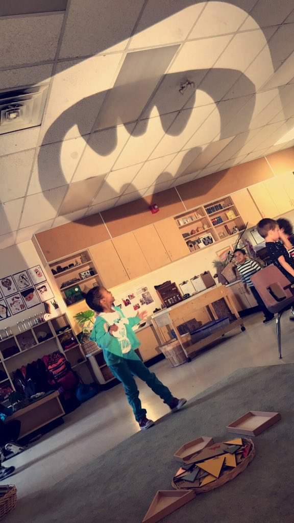 Light and shadow play "When the Bat signal comes it means there is a problem and someone needs help" - S.J.