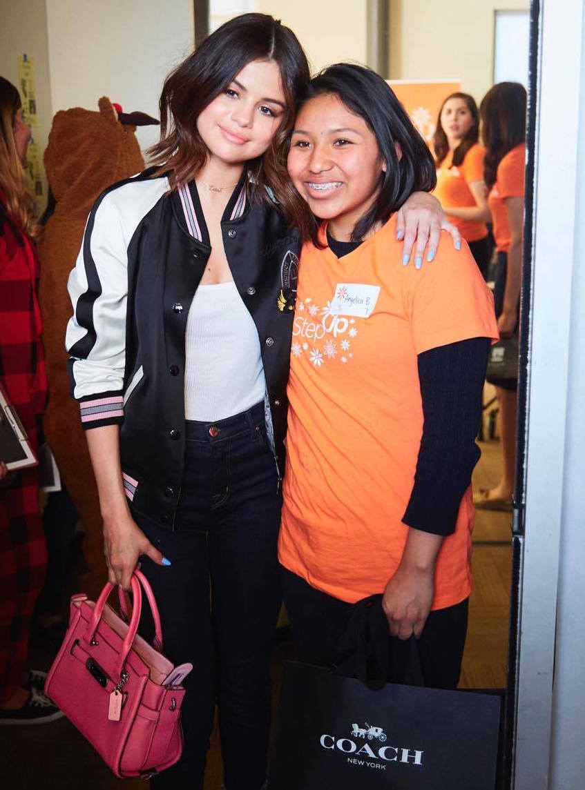 Coach's tweet photo. "It’s such an honor to work with @Coach &amp; @suwn. Find your voice." —#SelenaGomez #CoachxStepUp #DreamBig #CoachFoundation #WhatsYourSwagger https://t.co/HUpqVRm8zN