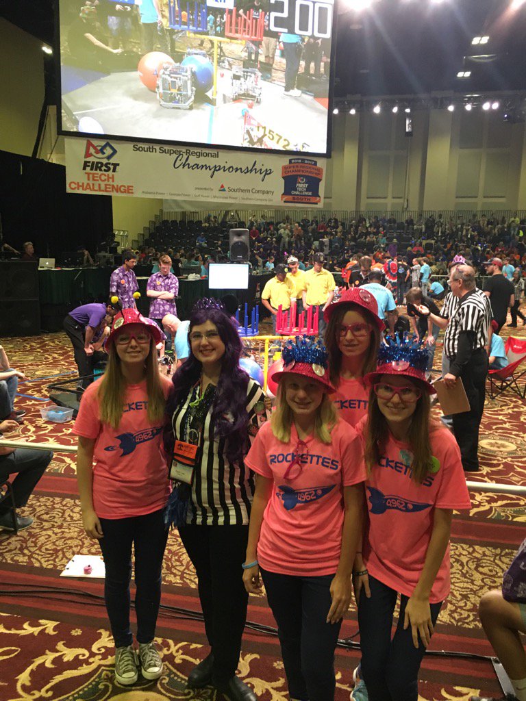 ftc4962archive's tweet photo. Hey @OklahomaFIRST FTC teams - look who we found at #ftcsouth! Our head referee, Ingrid! https://t.co/xEfcqyGlCH
