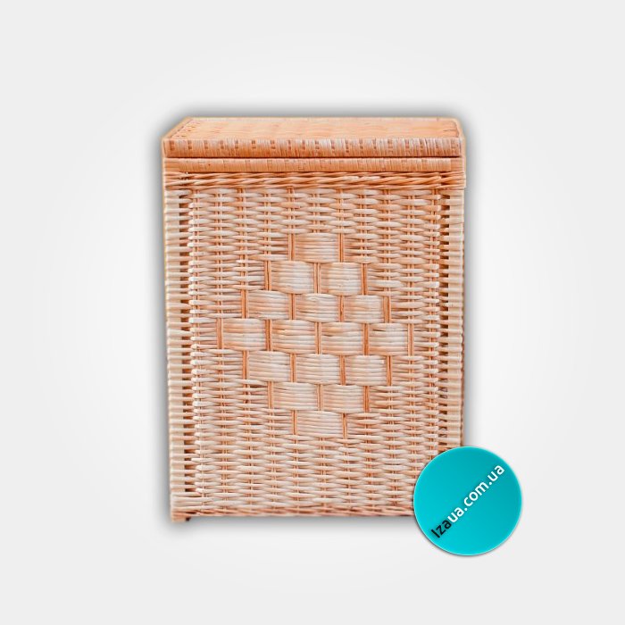 Плетеная корзина для белья "Мини-Классическая» izaua.com.ua/korziny_dlya_b…