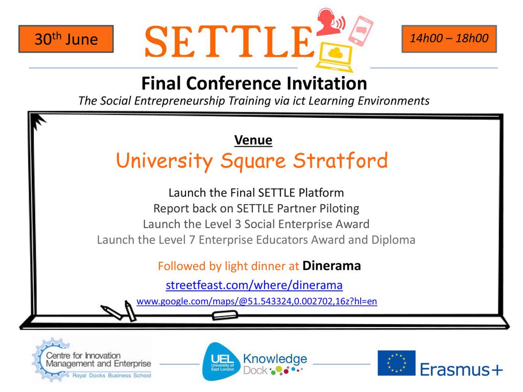 SETTLE Final #conference #Invitation is online &amp; open!
settle-project.eu/settle-final-c…
Looking forward to meet you there!!
#SETTLE #UK #London #UEL