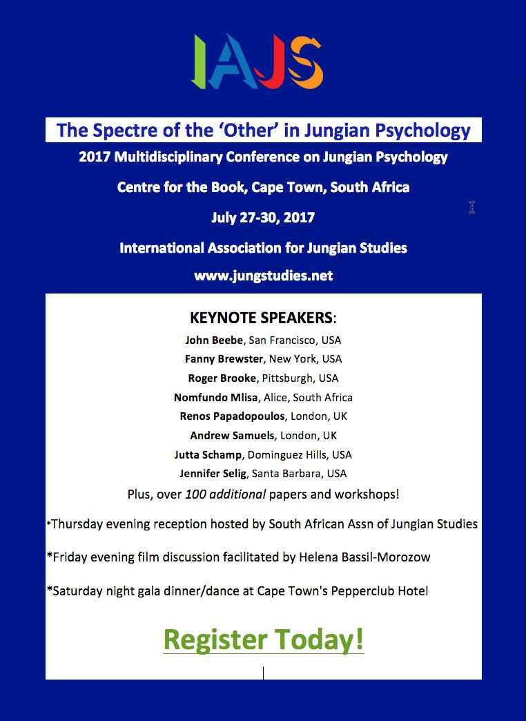 Participate, change the world! "The Spectre of the "OTHER" in Jungian Psychology" eventbrite.com/e/the-spectre-…