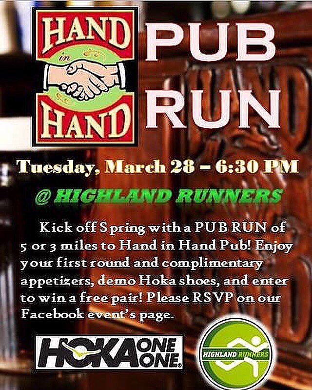Hand In Hand Pub Run is 4 days away! RSVP required on our facebook event's page!
