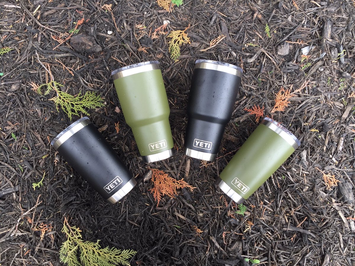 yeti rambler olive green