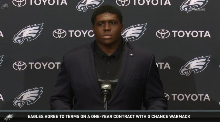 Chance Warmack's First Eagles Press Conference - chancewarmack.com/?p=7500 In his first press conference for the...