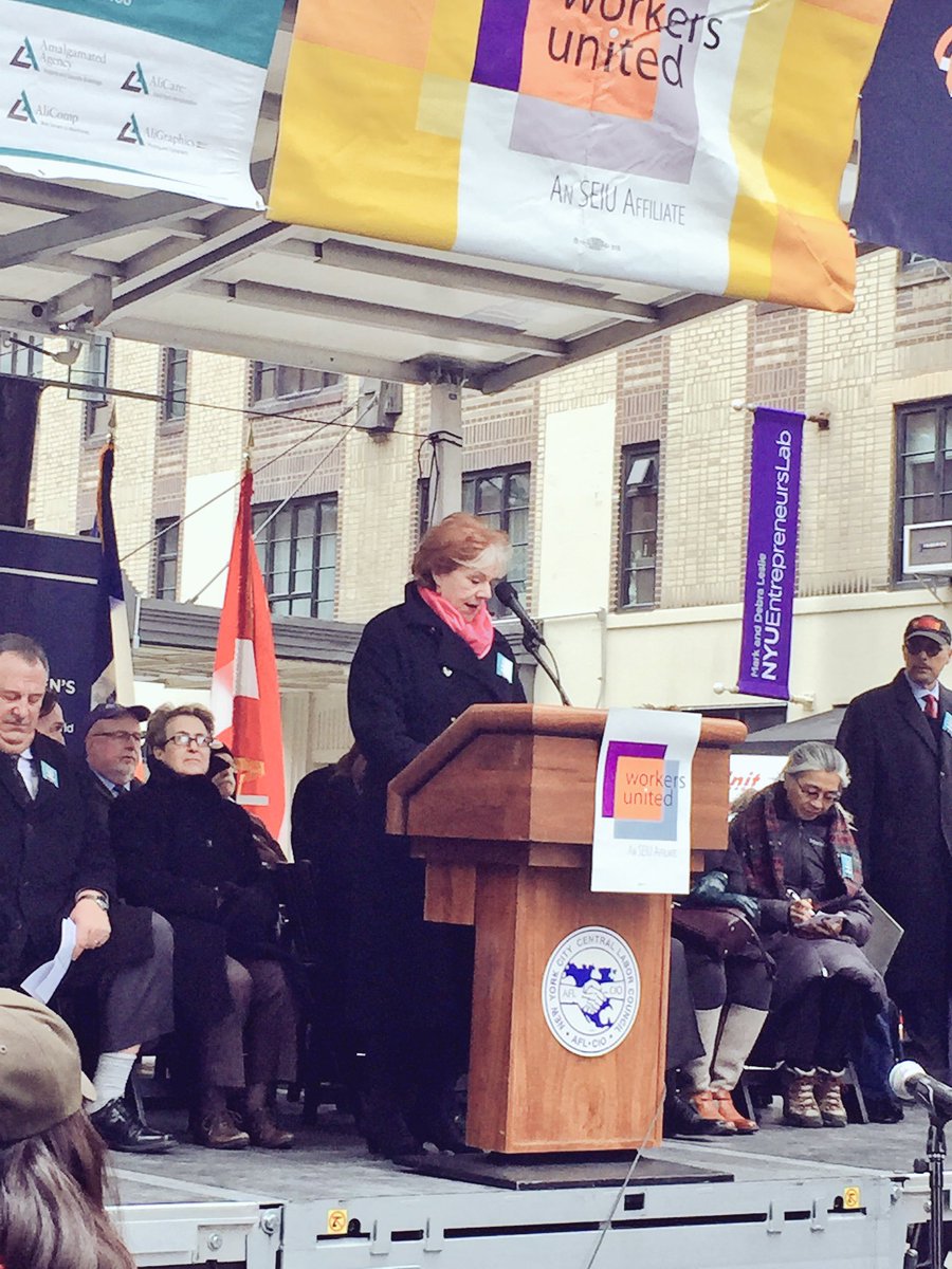NYSLabor's tweet photo. .@NYSDOLCommish speaking at the 106th anniversary of the Triangle Shirtwaist Factory fire. #NYSLabor https://t.co/mzXy2h12cX