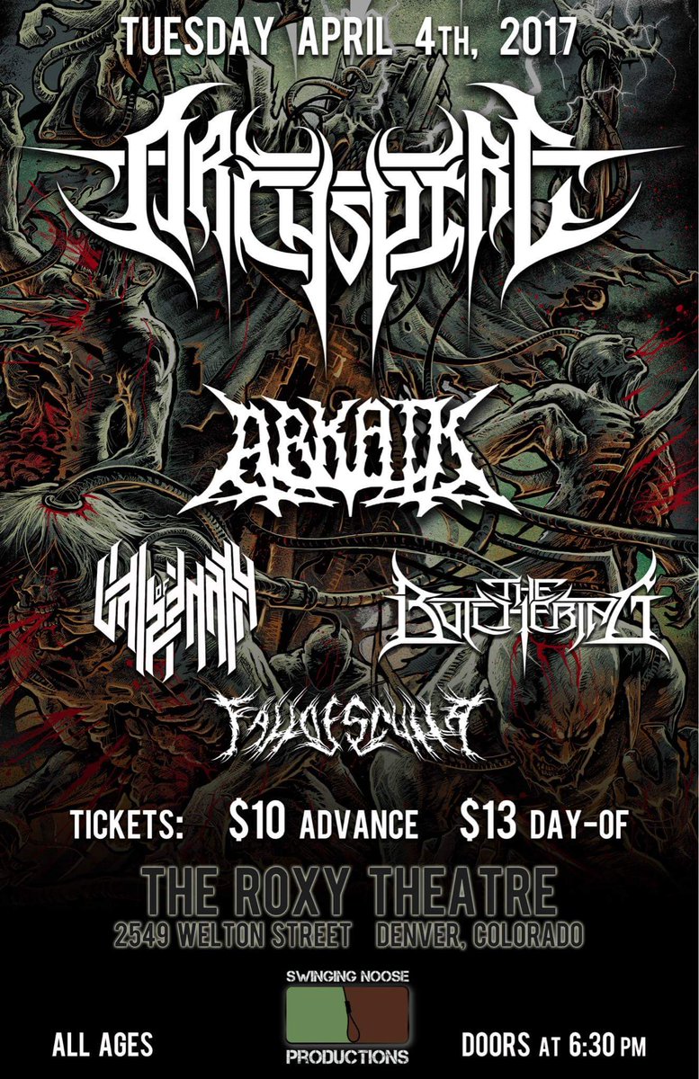 TheButchering's tweet photo. We have very little tickets left. This is going to be epic! https://t.co/iNCqxbBRW2