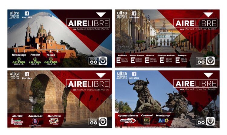 AireLibreMX's tweet photo. ¡Escucha @AireLibreMX con @MLopezSanMartin! Síguenos en: Periscope: @AireLibreMX FacebookLive: https://t.co/JDjJHzzIf8 https://t.co/mZts8fK4uT