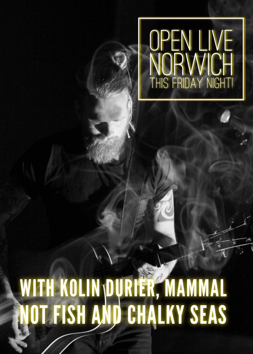 Ghostxyz_eth's tweet photo. Absolutely buzzing for this tonight! Come catch me, @KolinDurier, @mammalnotfish amd @chalkyseas LIVE in #Norwich! https://t.co/48wVVLPNz8