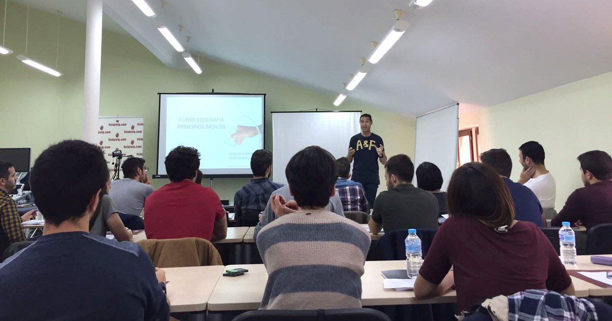 Empezado el Curso de Ecografía Músculo-esquelética, en #Alcoi #Alcoy, impartido por nuestro <a href="/jordireigfisio/">Jordi Reig Fisio</a> intenso finde #fisioterapia