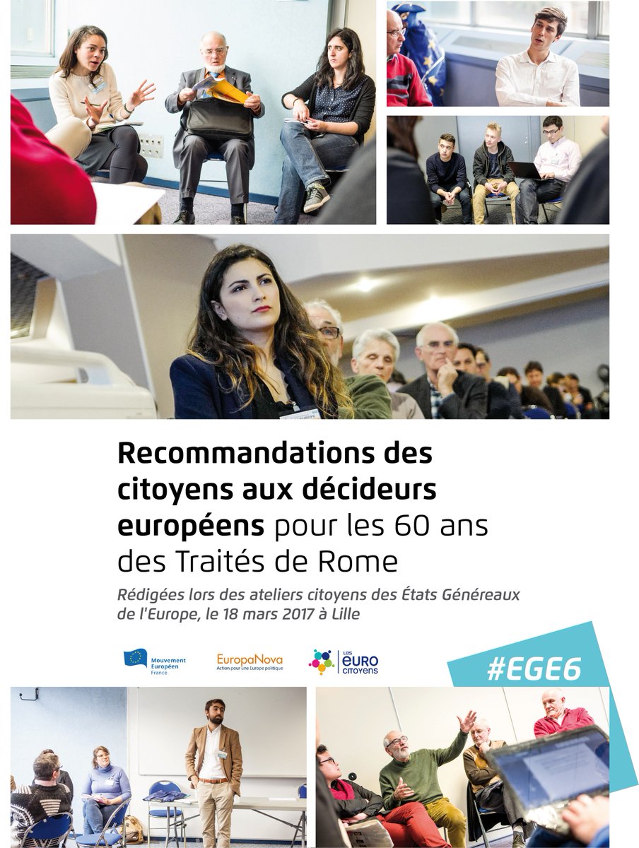 #EGE6 Les citoyens ont pris la parole pour transmettre leurs recommandations aux décideurs EU réunis à Rome #EU60 ! bit.ly/2nf6492