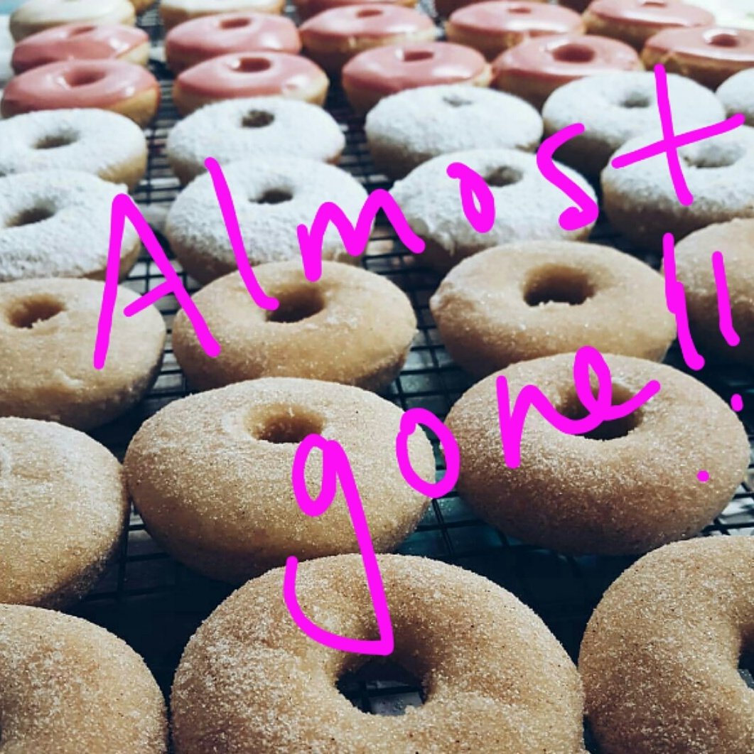 flame_cafe's tweet photo. @borough22 doughnuts almost sold out - be quick if you want to grab one of the last few. We will be ordering A LOT more for next Friday https://t.co/lzKgJTGSyK