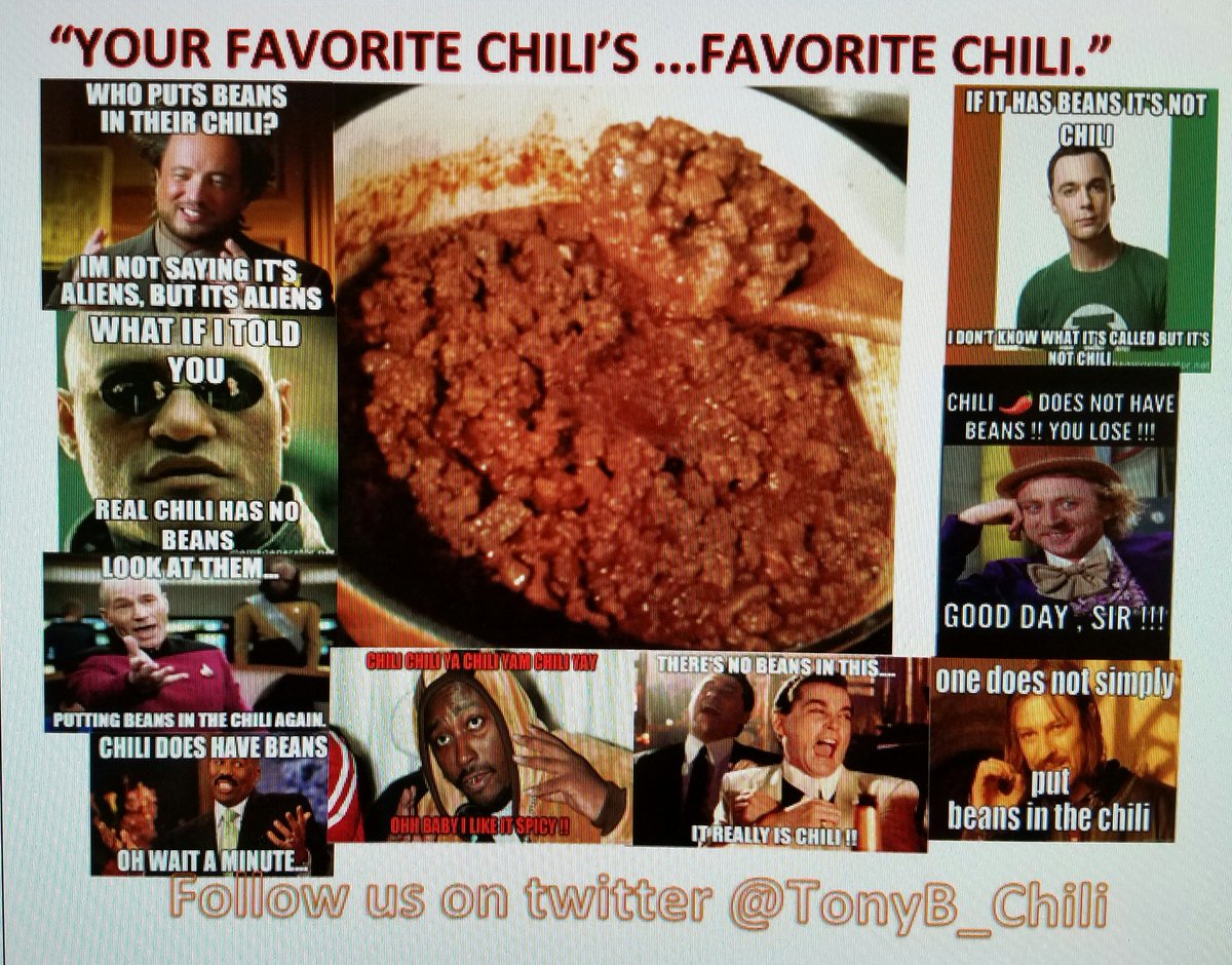 TonyB_Chili's tweet image. Make sure to vote for your favorite Chili Meme.