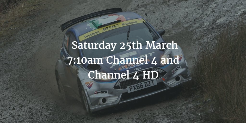 ourmotorsportuk's tweet photo. Catch coverage of the opening round of the @MSA_BRC, the @BorderRally, bright and early on @Channel4 tomorrow morning. #BRC #BorderCounties https://t.co/TabOcKlEFy