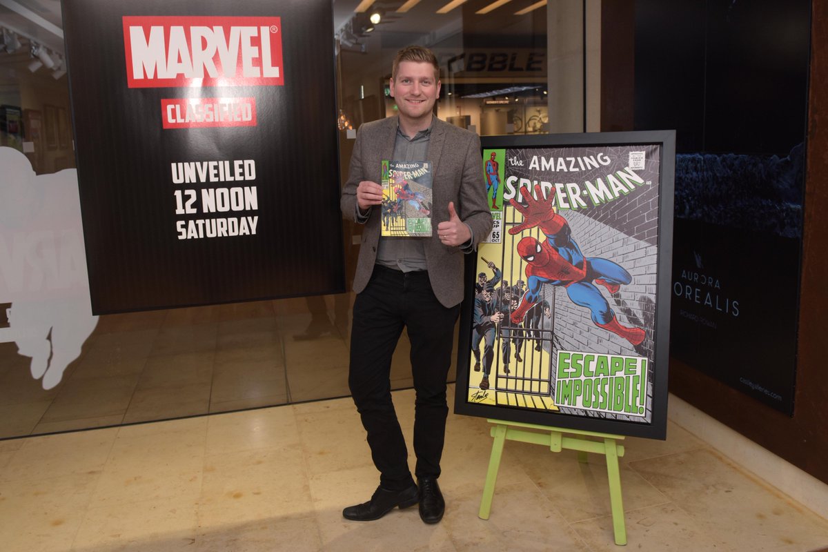 jassansi's tweet photo. .@castlemailbox @Mailboxlife &amp; @castleartICC @ICC_Birmingham launch amazing @MarvelUK artwork tomorrow. Popped in with one of my old comics https://t.co/5uX3f4HPZM