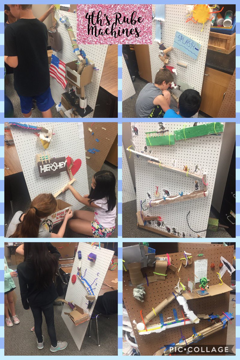 CounselorLG21's tweet photo. Our Rube Goldberg machines are coming along! So proud of my 4th graders! π
#ParksideQUEST #LISD #teamwork https://t.co/dURJolirkI