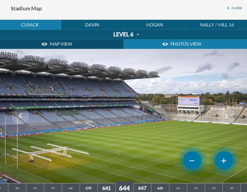 Croke Park Stadium Seating Chart