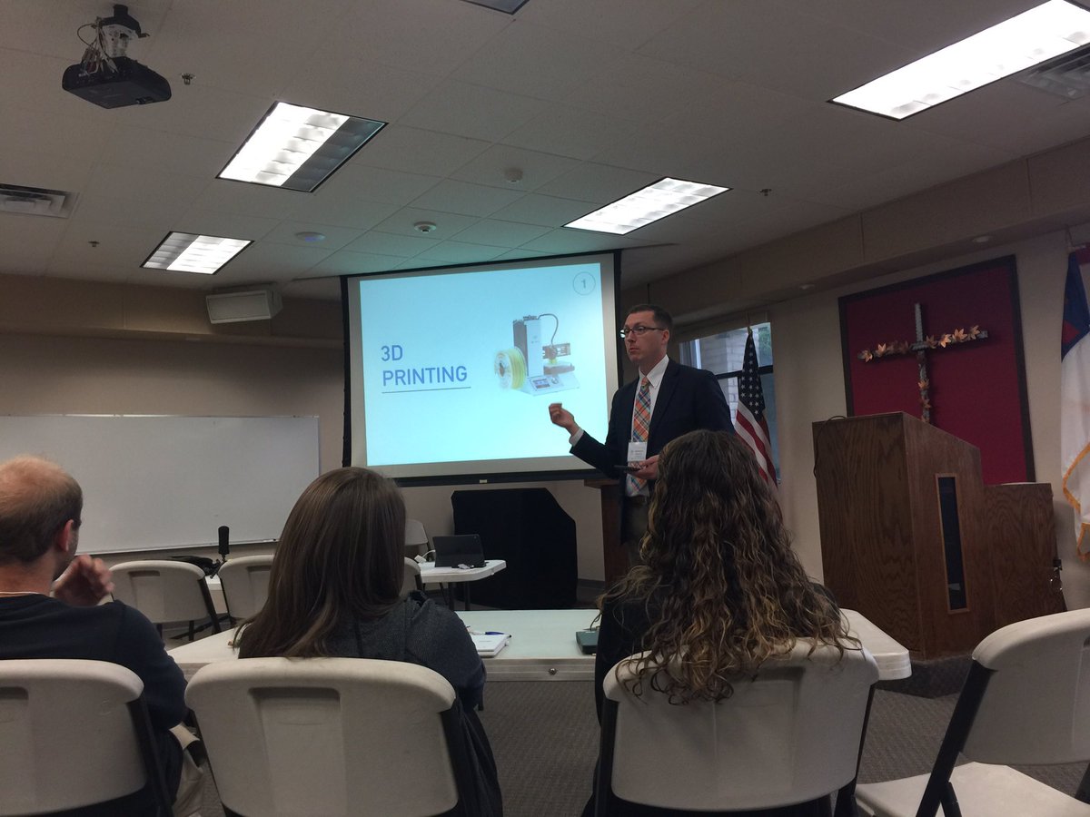 HeinemannMr's tweet photo. Here at CNH Inservice learning about the bleeding edge. @mattbergholt bringing his St. Louis swag to Cali with an orange tie! https://t.co/xLabOViQW1