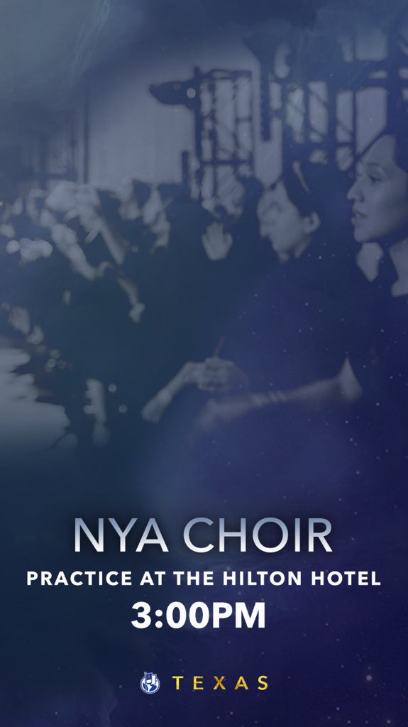 NationalMOP's tweet photo. Want to be part of the NYA Choir? Join us for rehearsal at the Hilton hotel at 3pm. 
#NYA2017 #MOPNow https://t.co/zXVZIta2q6