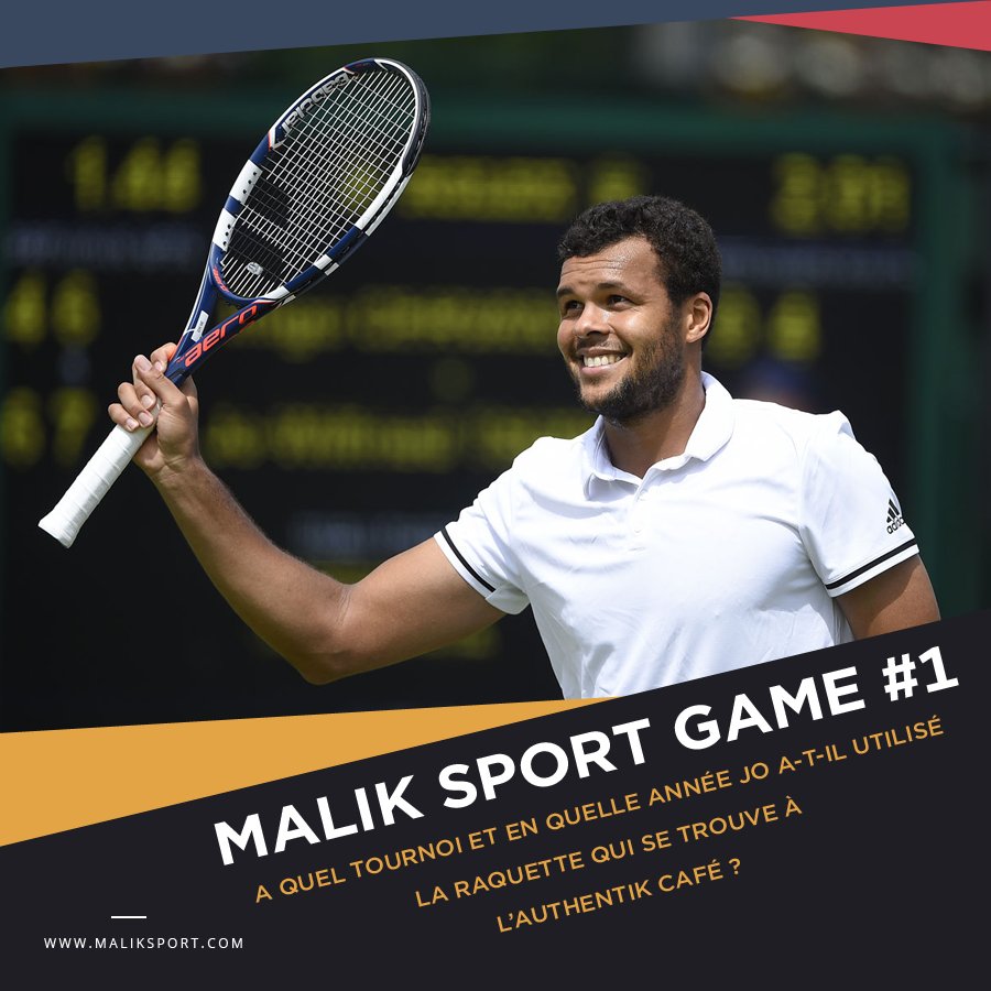 Pr tenter de gagner un🎁:
👉Rdv au <a href="/MalikSportC/">Malik Sport Concept</a>
👉Prends un selfie devant la raquette
👉Réponds sans oublier #MalikSportGame avant le 3/04 à 19h