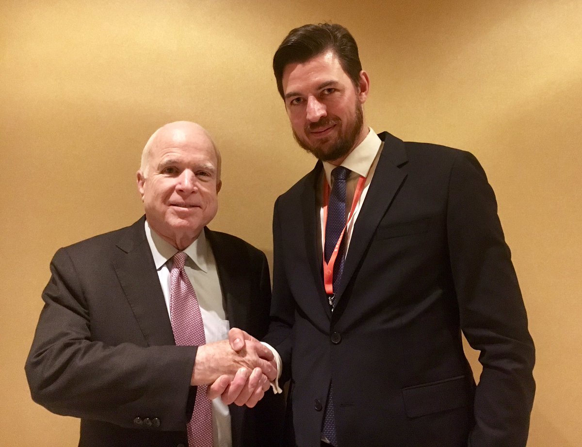 Great to meet Senator #McCain at #BrusselsForum - If this was a music festival instead of a conference, he would probably be the headliner
